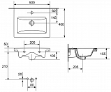 Мебельная раковина Como 50