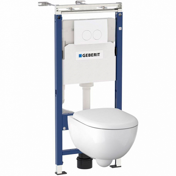 Комплект инсталляции с подвесным унитазом Geberit Renova Compact 500.122.TC.R