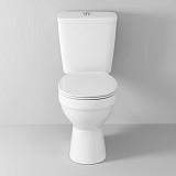 Унитаз Brava NG-9901 (630*360*740) напольный БЕЗОБОДКОВЫЙ с тонкой крышкой, 2 места