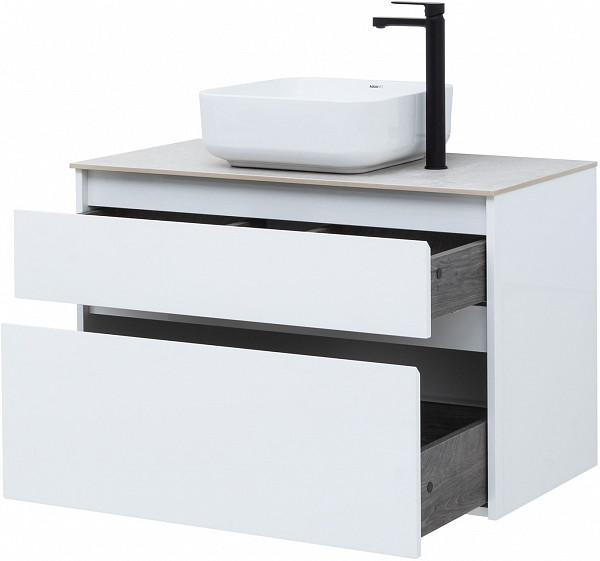 Тумба под раковину Aquanet Nova Lite 90 белый (2 ящика) 00242268