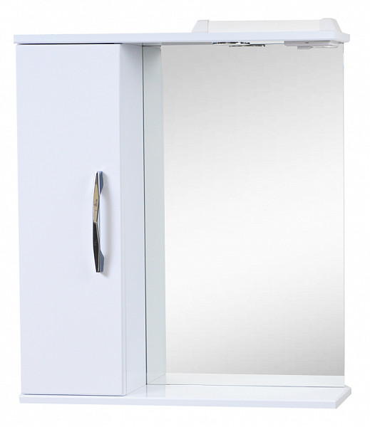 Зеркало со шкафчиком РОКАРД  70 с подсветкой Левое
