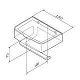 A50A341500 Inspire V2.0, Держатель для туалетной бумаги с коробкой, хром, шт