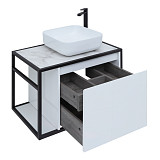 Тумба под раковину Aquanet Nova Lite Loft 75 R белый 00261649