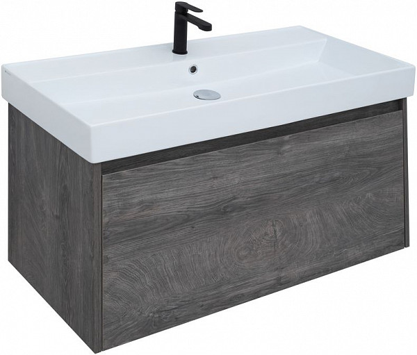 Тумба под раковину Aquanet Nova Lite 100 дуб рошелье (1 ящик) 00242579