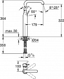 Смеситель для раковины Grohe Essence New 32901001