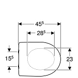 Крышка-сиденье микролифт Geberit Renova 573025000 с микролифтом