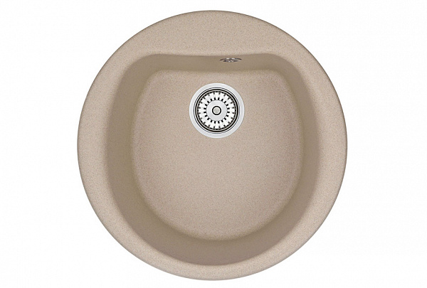 Мойка кухонная Granula круглая кварц 5101, ПЕСОК