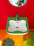 Рукомойник Laufen Florakids 8.1503.1.072.104.1 зеленый