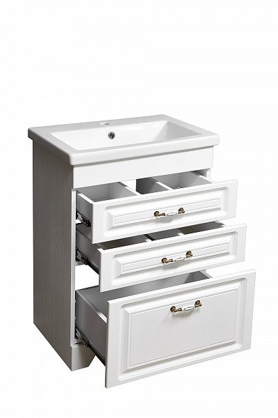 Тумба "Кармела 60", 3 ящ., ольха белая, Сомо 60