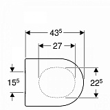 Крышка-сиденье для унитаза Geberit Acanto 500.604.01.2