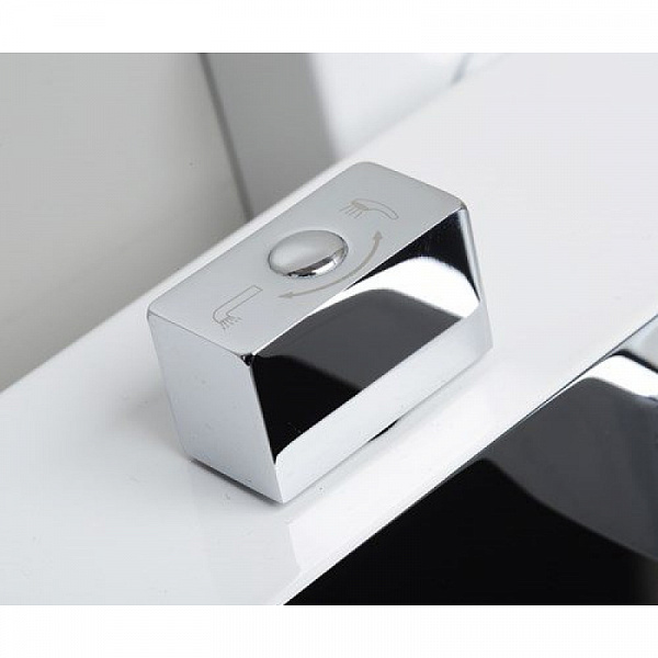 Смеситель для ванны с коротким изливом Wasserkraft Aller 1061WHITE