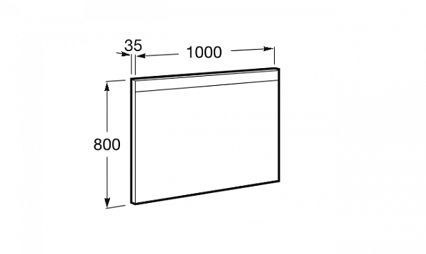 Зеркало Roca Prisma LED 812266000