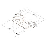 F85A20033 X-Joy, смеситель для душа, белый, шт.