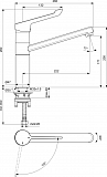 Смеситель Ideal Standard Ceraflex BC137AA для кухонной мойки