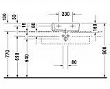 Рукомойник Duravit Vero 0704450000 45 см