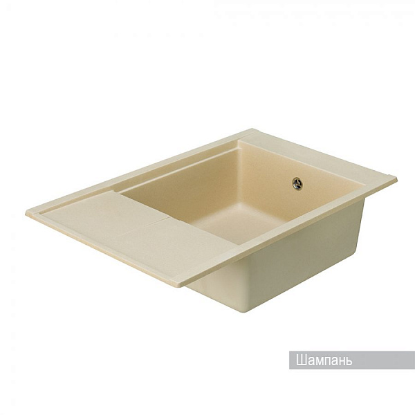 Мойка для кухни Aquaton Делия 78 прямоугольная с крылом шампань 1A715132DE290