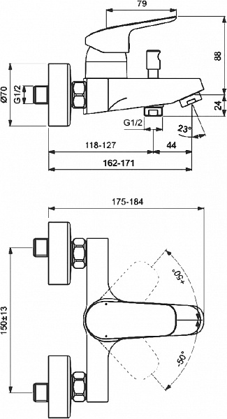 Набор Ideal Standard Ceraflex BD001AA