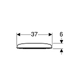 Крышка-сиденье микролифт Geberit Renova 573025000 с микролифтом
