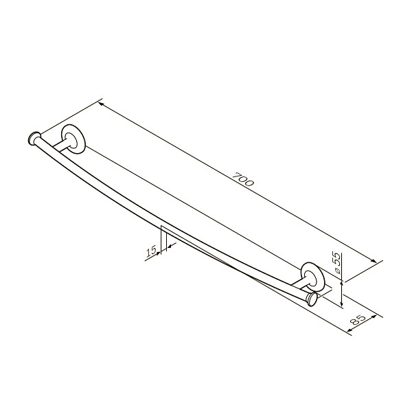 A80346400 Like, Вешалка для полотенец, 60 см