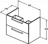 Тумба под раковину Ideal Standard Tempo E0537WG