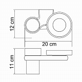 Держатель стакана и мыльницы Wasserkraft Berkel K-6826