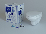 Унитаз подвесной Cersanit DELFI S-MZ-DELFI-PL с сиденьем микролифт