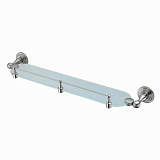 Полка стеклянная с бортиком Wasserkraft Ammer K-7044