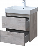 Тумба под раковину Aquanet Nova Lite 60 дуб белый (2 ящика) 00287874