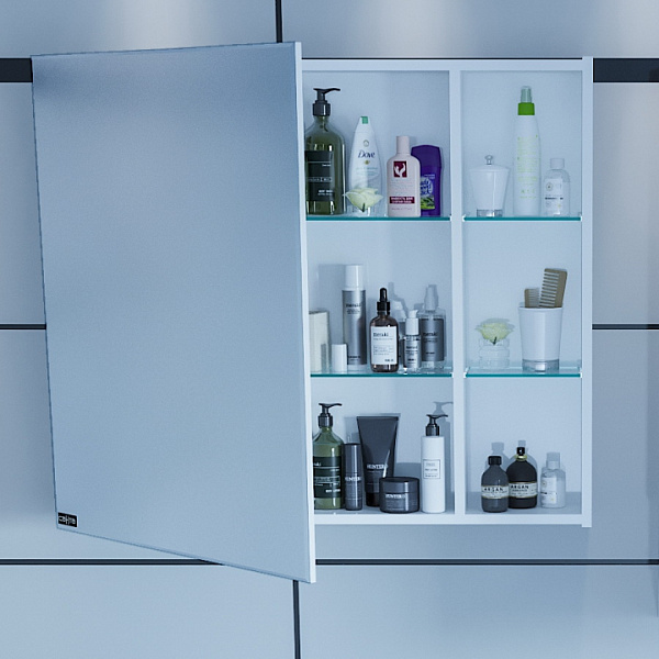 Зеркальный шкаф Дублин 85 универсальный Санта 123007