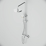 F0780564 Like душ.система, набор: смеситель д/ванны/душа с термостатом, верх.душ.d 250 мм, ручной ду