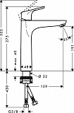 Смеситель для раковины Hansgrohe Focus 31608000