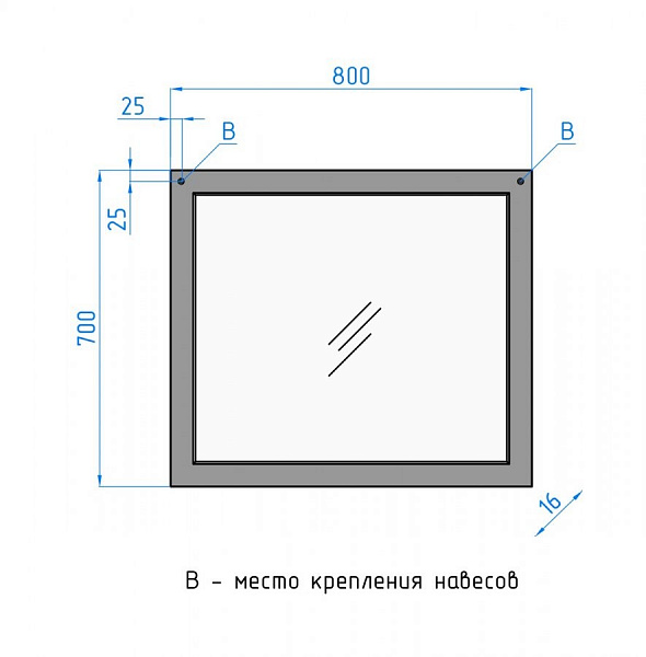 Зеркало Style Line Сакура 80х70, Люкс