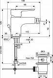 Смеситель Ideal Standard Ceraplan lll BC626AA для биде с донным клапаном