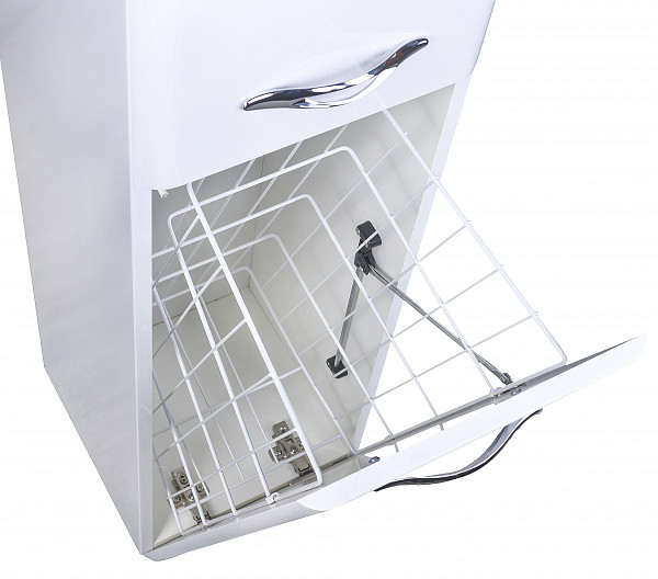 Колонна универсальная "Каре 30 L" с корзиной, Люкс белая, PLUS