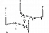 Ножки для ванны Riho Colorado 208220 каркас