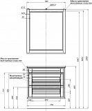 Тумба под раковину Aquanet Бостон М 80 белый 00209677