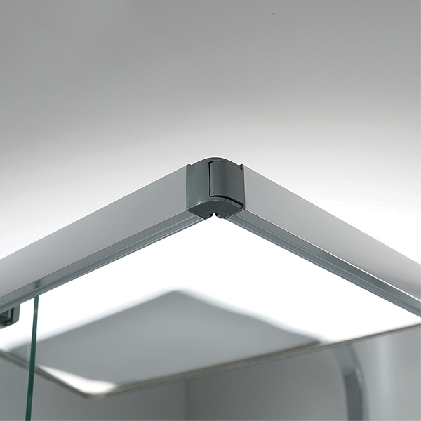 Душевое ограждение  "KOLLER POOL" GRACE G90SC 900x900x1900 прозрачное Transparent  6мм CALC FREE хром