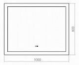 Зеркало Silver Mirrors Norma 100х80 см LED-00002297