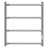 Полотенцесушитель электрический Point Виктория PN06846 П4 400x600 диммер справа, хром