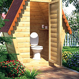 Унитаз дачный Оскольская керамика Дачный с сиденьем