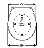 Крышка для чаши Roca Victoria Nord Soft Close ZRU9302919 с микролифтом, петли хром
