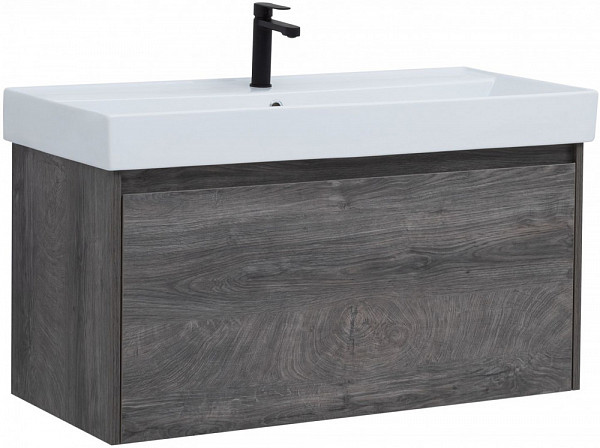 Тумба под раковину Aquanet Nova Lite 100 дуб рошелье (1 ящик) 00242579