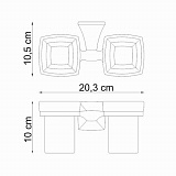 Подстаканник двойной Wasserkraft Wern K-2528D