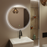 Skagern Зеркало с LED подсветкой и сенсором, D800 УНИВЕРСАЛЬНАЯ ПОДСВЕТКА