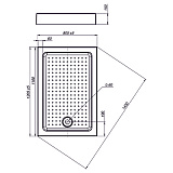 Поддон Nova Square 120*80 (прямоугольный)