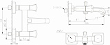 Смеситель для ванны с коротким изливом Bravat Whirlpool F678112C-01
