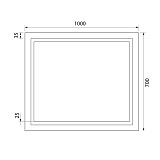 Зеркало с подсветкой, 100 см, Zodiac, IDDIS, ZOD1000i98