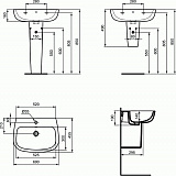 Раковина Ideal Standard Esedra 60 см T279801
