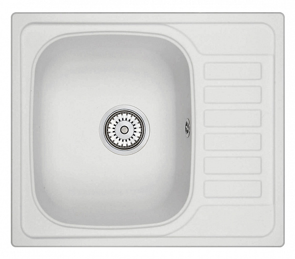Мойка кухонная Granula квадратная кварц 5801, АРКТИК