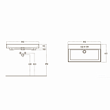 Раковина мебельная  85 см STENCE